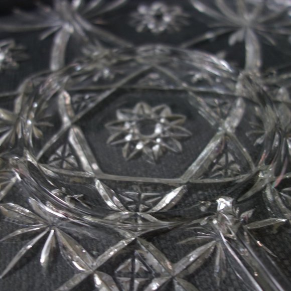 Vintage Glass Chip and Dip Plate - Picture 6 of 7